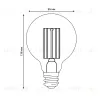 Лампа светодиодная филаментная Uniel LED-G95-5W/3000K/E27/CL GLY01TR UL-00011942 LED-G95-5W/3000K/E27/CL GLY01TR - 5