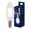 Лампа светодиодная филаментная Uniel LED-C35-4W/4000K/E14/CL GLY01TR UL-00011937 LED-C35-4W/4000K/E14/CL GLY01TR - 3