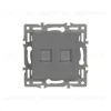 Механизм компьютерной розетки двойной Arlight SCT-MPC2-PL-GR (RJ-45, CAT6) 045338 045338 - 3
