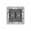 Механизм компьютерной розетки двойной Arlight SCT-MPC2-PL-GR (RJ-45, CAT6) 045338 045338 - 2
