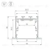 Профиль Arlight LINIA49-F-M-3000 WHITE 055396 055396 - 3
