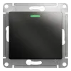 Выключатель 1-клавишный с подсветкой сх.1а, 10AX Systeme Electric Glossa Антрацит GSL000713 GSL000713 - 1