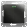 Выключатель 2-клавишный с подсветкой сх.5а, 10АХ Systeme Electric Glossa Антрацит GSL000753 GSL000753 - 1