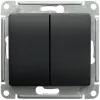 Переключатель 2-клавишный, сх.6, 10АХ Systeme Electric Glossa Антрацит GSL000765 GSL000765 - 1