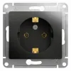 Розетка с/з, 16А Systeme Electric Glossa Антрацит GSL000743 GSL000743 - 1