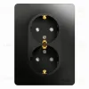 Розетка 2-ая с/з со шторками, 16А (в сборе) Systeme Electric Glossa Антрацит GSL000726 GSL000726 - 1