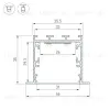 Профиль Arlight LINIA49-F-M-2000 WHITE 057032 057032 - 3
