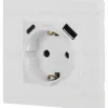 Розетка со шторками с USB type-A+C Эра 12-4108-01М Б0067711 Б0067711 - 5