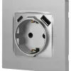 Розетка со шторками с USB type-A+C Эра 12-4108-03 Б0067716 Б0067716 - 5