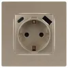 Розетка со шторками с USB type-A+C Эра 12-4108-04 Б0067727 Б0067727 - 2