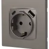 Розетка со шторками с USB type-A+C Эра 12-4108-16 Б0067762 Б0067762 - 5