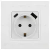 Розетка со шторками с USB type-A+C Эра Elegance 14-4108-01 Б0067736 Б0067736 - 2