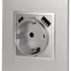 Розетка со шторками с USB type-A+C Эра Elegance 14-4108-03 Б0067741 Б0067741 - 5
