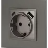 Розетка со шторками с USB type-A+C Эра Elegance 14-4108-16 Б0067695 Б0067695 - 5