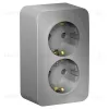Розетка 2-ая с/з без шторок 16А, 250В, изолир. Пластина Systeme Electric Blanca наруж Алюминий BLNRA010213 BLNRA010213 - 1