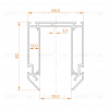Профиль для натяжного потолка Wolta WAP-WML-TR2/01B WAP-WML-TR2/01B - 4