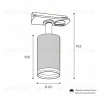 Трековый однофазный светильник Wolta Corallo WTL-GU10/05B WTL-GU10/05B - 3