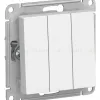 Выключатель 3-клавишный, сх.1+1+1, 10АХ Systeme Electric AtlasDesign Лотос ATN001331 ATN001331 - 1