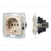 Механизм электрической розетки Arlight SCT-MEU1-PL-GD-V (250V, 16A) 049817 049817 - 1