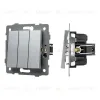 Механизм выключателя трехклавишный непроходной Arlight SWT-MK03-PL-GR-V (250V, 10A) 049898 049898 - 1