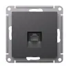 Розетка компьютерная RJ45, кат. 6A, Systeme Electric AtlasDesign Базальт ATN001486 ATN001486 - 2