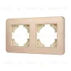 Рамка на 2 поста алюминиевая Arlight FRM-AKIRY-AL-2-GD 049726 049726 - 1