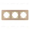 Рамка на 3 поста алюминиевая Arlight FRM-AKIRY-AL-3-GD 049730 049730 - 3