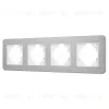 Рамка на 4 поста алюминиевая Arlight FRM-AKIRY-AL-4-SR 049731 049731 - 1
