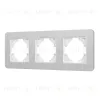 Рамка на 3 поста алюминиевая Arlight FRM-AKIRY-SFAL-3-SR 049740 049740 - 1
