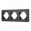 Рамка на 3 поста алюминиевая Arlight FRM-AKIRY-AL-3-BK 049729 049729 - 1