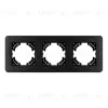 Рамка на 3 поста алюминиевая Arlight FRM-AKIRY-AL-3-BK 049729 049729 - 3