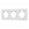 Рамка на 3 поста стеклянная Arlight FRM-OMALI-GS-3-WH 049696 049696 - 1