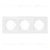 Рамка на 3 поста стеклянная Arlight FRM-OMALI-GS-3-WH 049696 049696 - 3