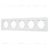 Рамка на 5 постов стеклянная Arlight FRM-OMALI-GS-5-WH 049704 049704 - 1