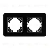 Рамка на 2 поста стеклянная Arlight FRM-OMALI-GS-2-BK 049693 049693 - 2