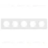 Рамка на 5 постов стеклянная Arlight FRM-OMALI-GS-5-WH 049704 049704 - 3