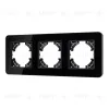 Рамка на 3 поста стеклянная Arlight FRM-OMALI-GS-3-BK 049697 049697 - 1
