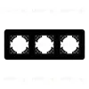 Рамка на 3 поста стеклянная Arlight FRM-OMALI-GS-3-BK 049697 049697 - 3
