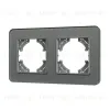 Рамка на 2 поста стеклянная Arlight FRM-OMALI-GS-2-GR 049694 049694 - 1