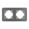 Рамка на 2 поста стеклянная Arlight FRM-OMALI-GS-2-GR 049694 049694 - 2