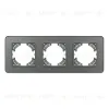 Рамка на 3 поста стеклянная Arlight FRM-OMALI-GS-3-GR 049698 049698 - 2