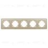 Рамка на 5 постов стеклянная Arlight FRM-OMALI-GS-5-GD 049707 049707 - 2