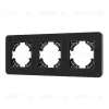 Рамка на 3 поста стеклянная Arlight FRM-OMALI-SFGS-3-BK 049713 049713 - 1