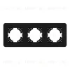 Рамка на 3 поста стеклянная Arlight FRM-OMALI-SFGS-3-BK 049713 049713 - 3