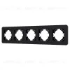 Рамка на 5 постов стеклянная Arlight FRM-OMALI-SFGS-5-BK 049721 049721 - 1