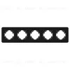 Рамка на 5 постов стеклянная Arlight FRM-OMALI-SFGS-5-BK 049721 049721 - 3