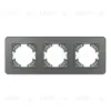 Рамка на 3 поста стеклянная Arlight FRM-OMALI-SFGS-3-GR 049714 049714 - 3