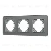 Рамка на 3 поста стеклянная Arlight FRM-OMALI-SFGS-3-GR 049714 049714 - 1