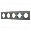 Рамка на 5 постов стеклянная Arlight FRM-OMALI-SFGS-5-GR 049722 049722 - 1