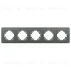Рамка на 5 постов стеклянная Arlight FRM-OMALI-SFGS-5-GR 049722 049722 - 2